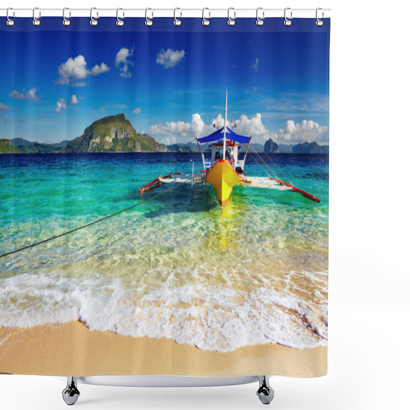 Personality  Tropical Beach, Philippines Shower Curtains