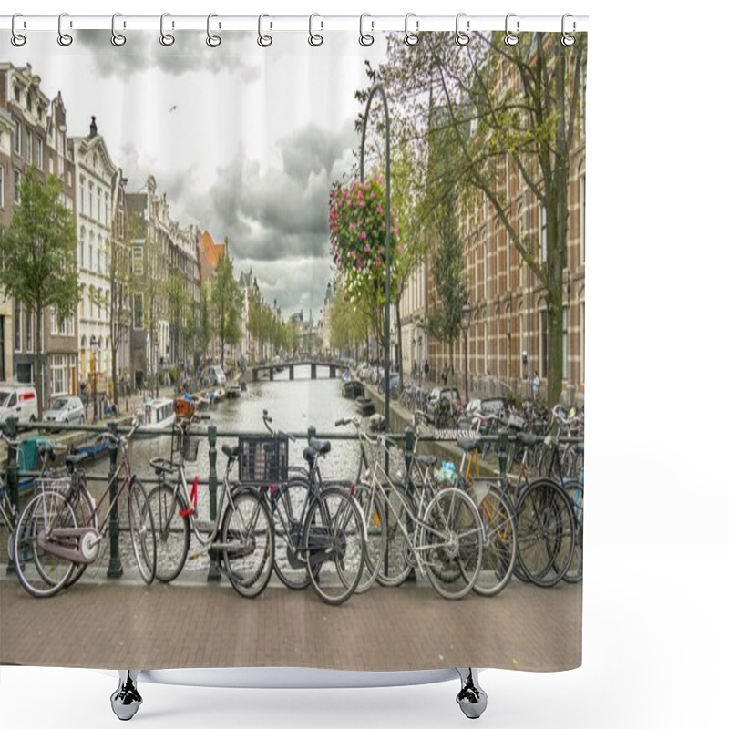 Personality  Amsterdam Streets At Day Time Shower Curtains