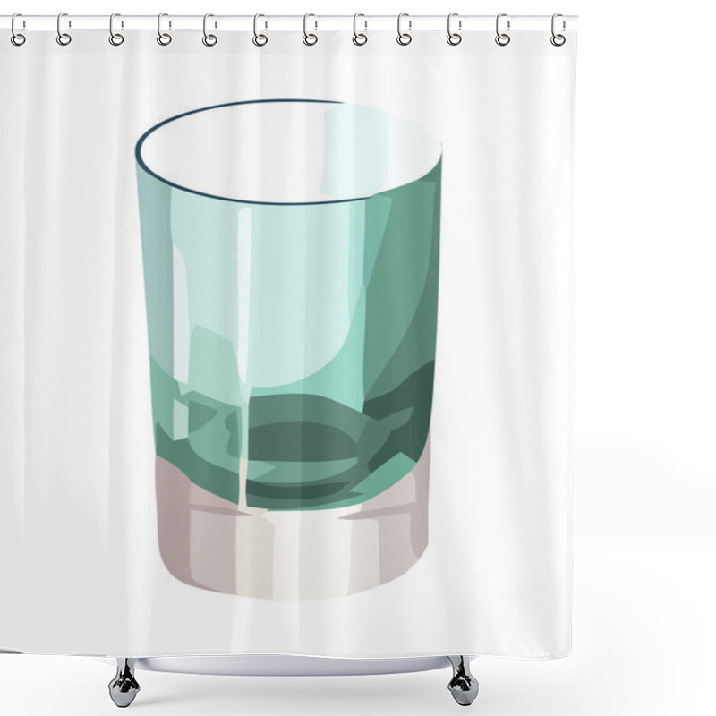 Personality  A Crystal Wine Glass, Celebration And Freshness Icon Isolated Shower Curtains