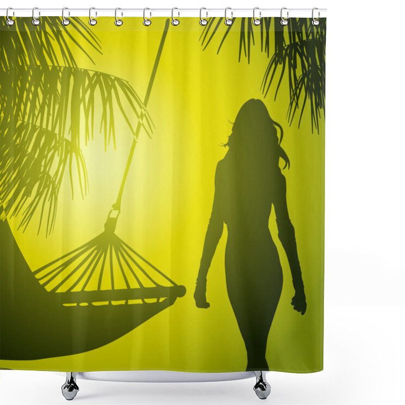 Personality  Beach- Shower Curtains