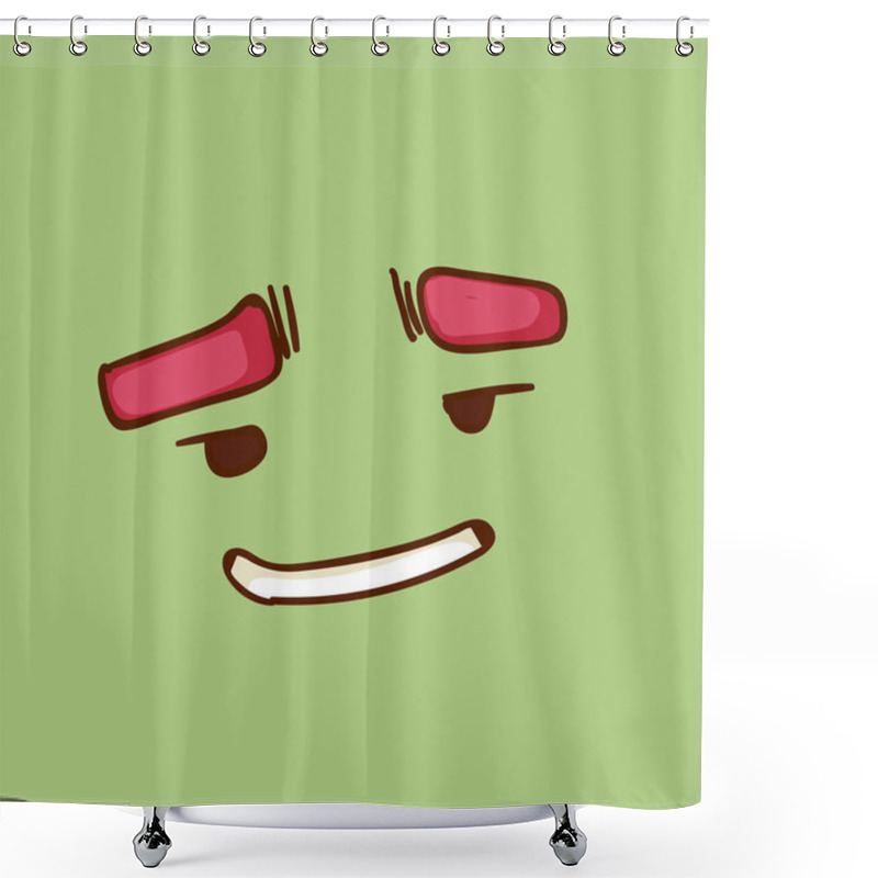 Personality  Cute Monsters. Cartoon Aliens From Space For Kindergarten Children. Shower Curtains