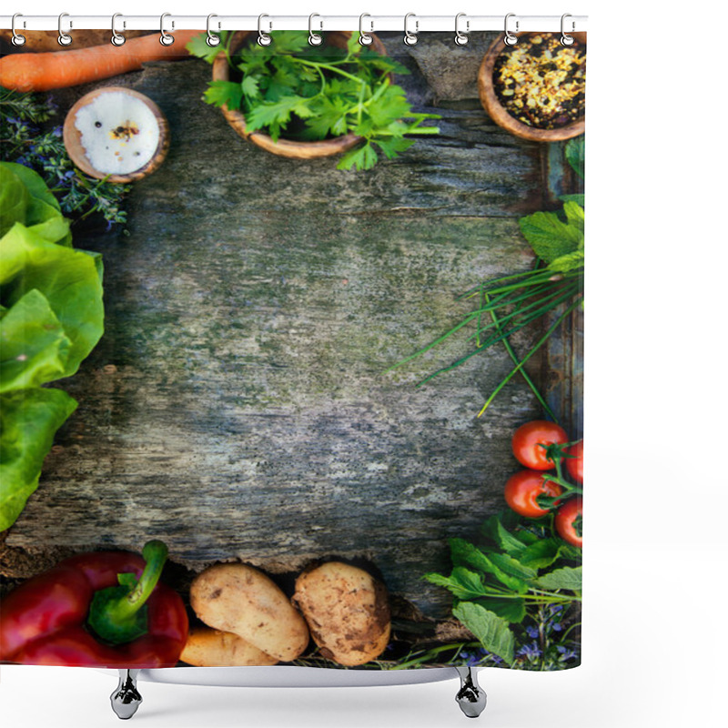 Personality  Food Background Shower Curtains