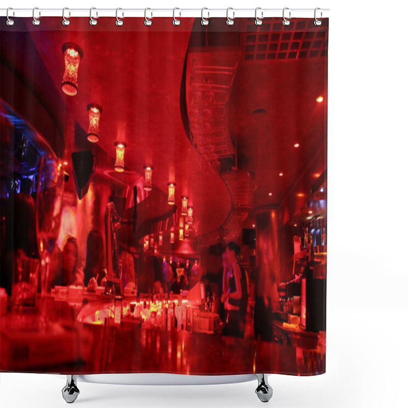 Personality  Red Bar Interior Shower Curtains