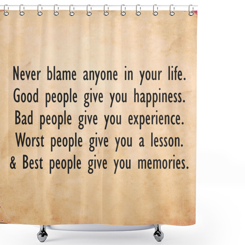 Personality  Motivating Quote Shower Curtains