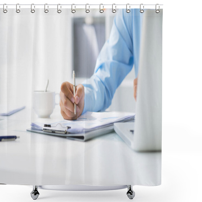 Personality  Business Notes Shower Curtains