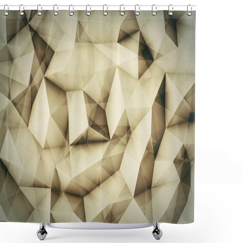 Personality  Abstract Geometric Grunge Background Shower Curtains