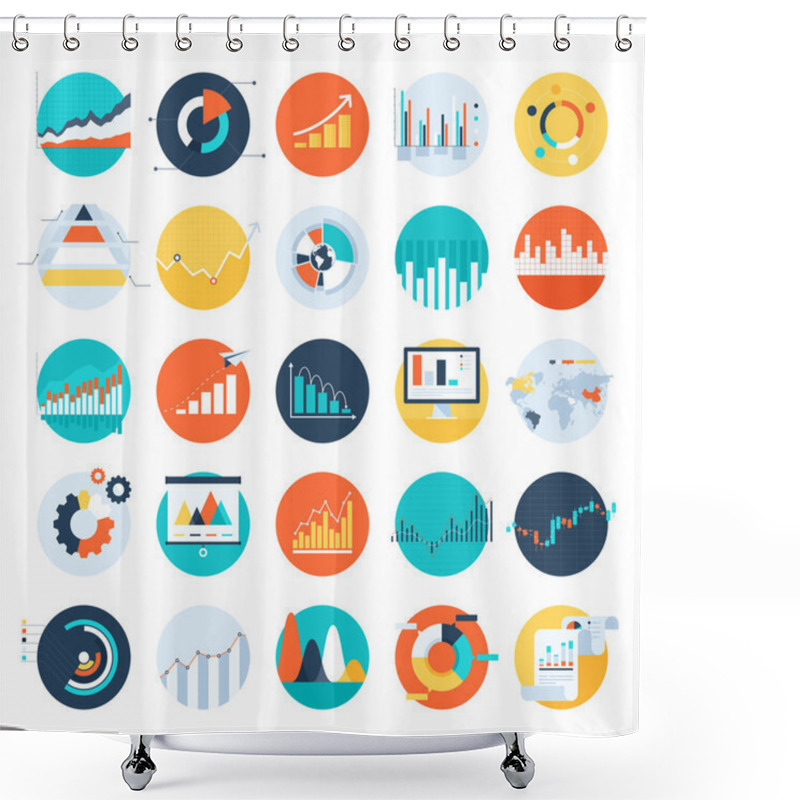 Personality  Business Charts Shower Curtains