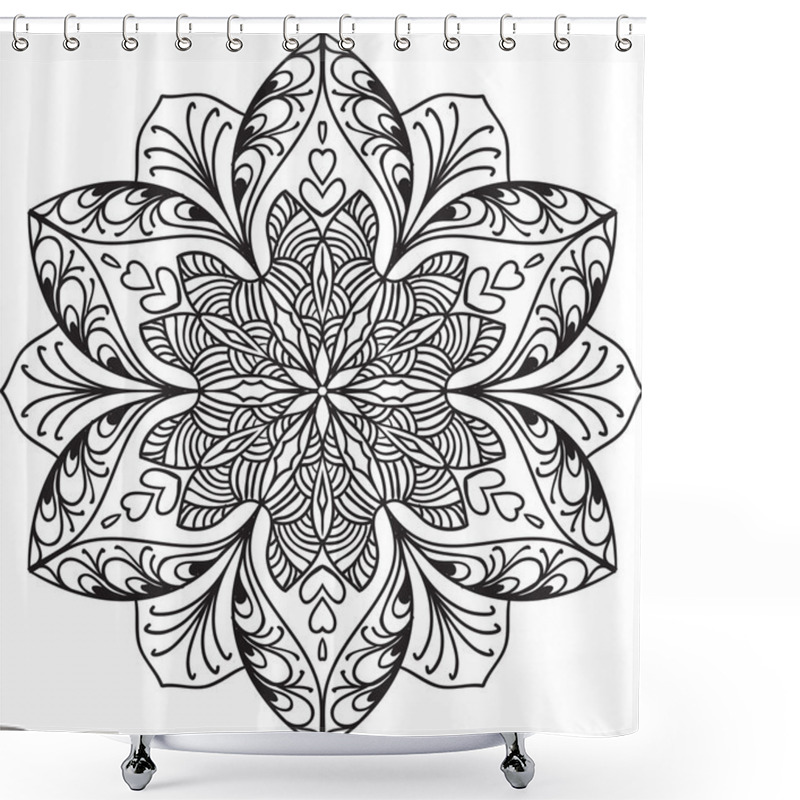 Personality  Hand Drawn Background Shower Curtains