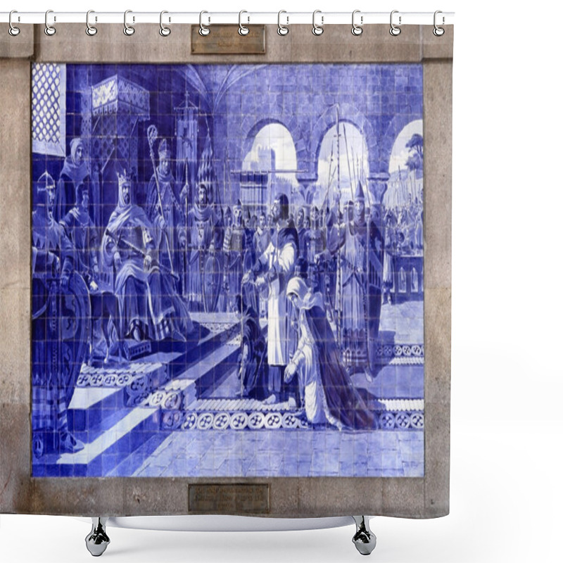 Personality  Tiles Of Porto Shower Curtains