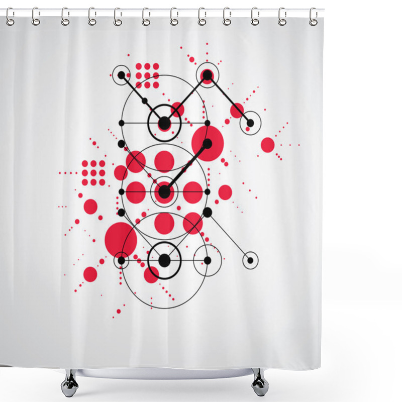 Personality  Bauhaus Retro Wallpaper Shower Curtains