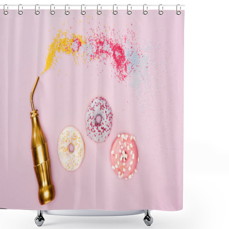 Personality  Food Styling Concept With Donuts  Shower Curtains