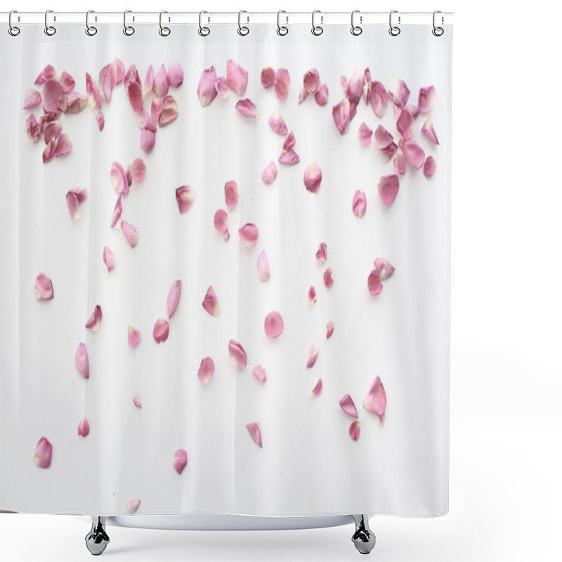 Personality  Pink And Red Petals Background / Abstract Aroma Background, Spa Pink Petals Shower Curtains