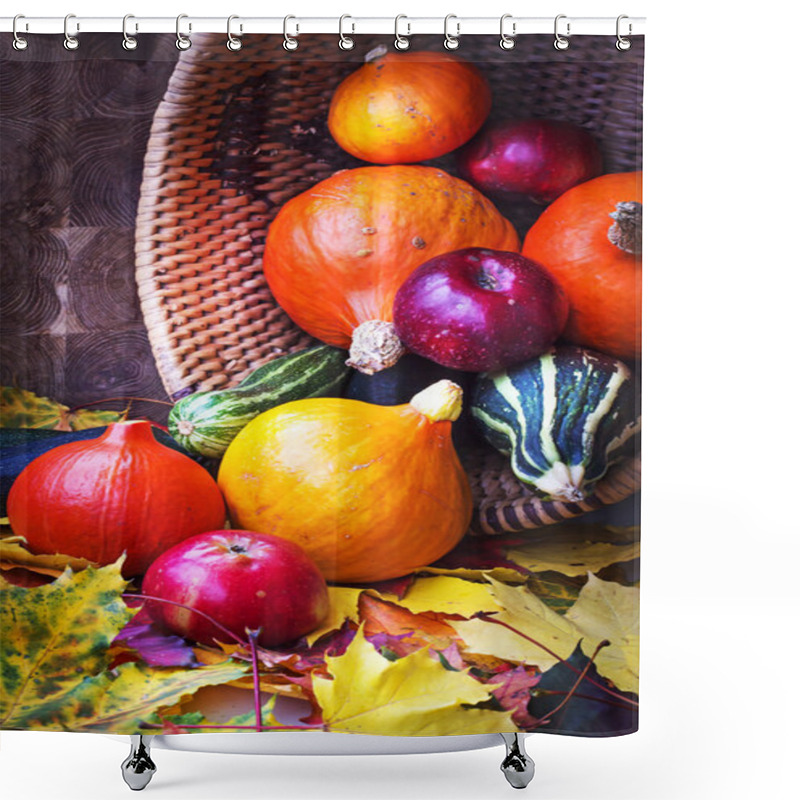 Personality  Seasonal Fruits And Vegetables Shower Curtains