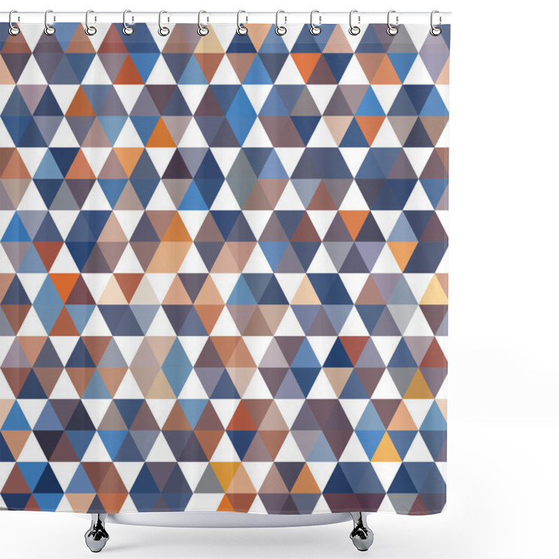 Personality  Retro Pattern Of Geometric Shapes Shower Curtains