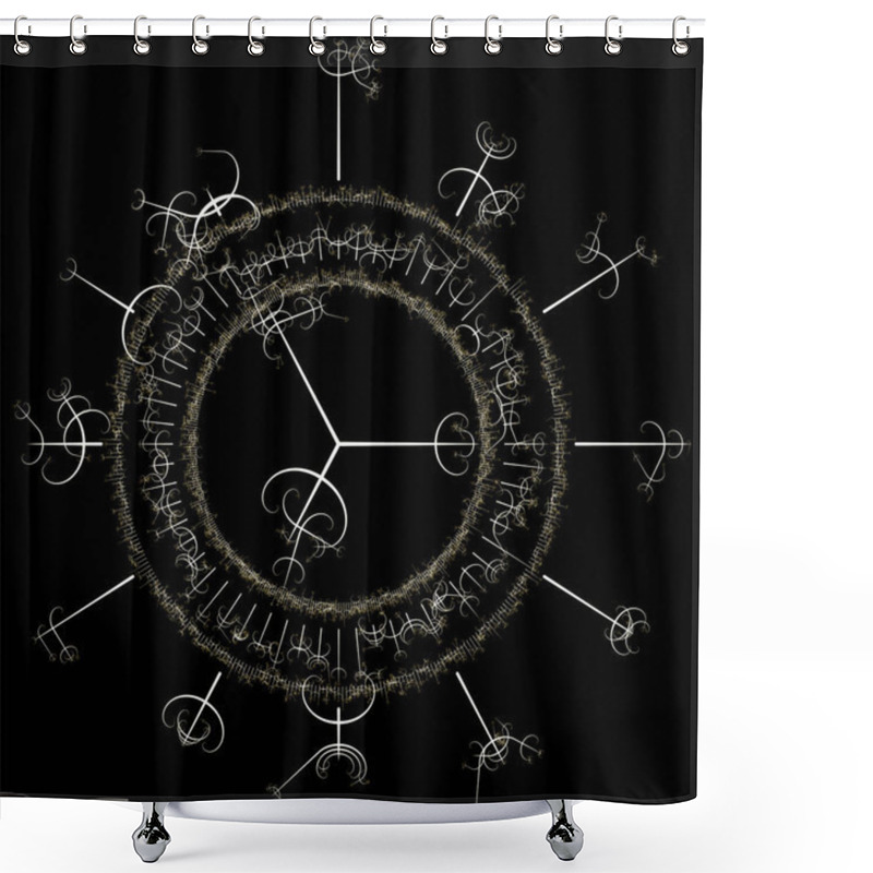 Personality  Witchcraft Forbidden Spell Verses Of Dark Arts Shower Curtains