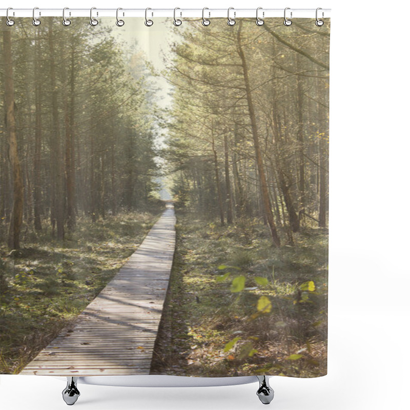 Personality  Forest In October Shower Curtains