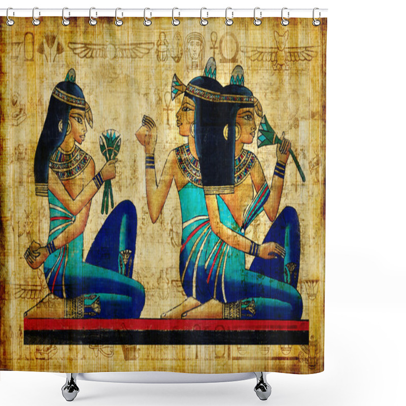 Personality  Ancient Egyptian Parchment Shower Curtains