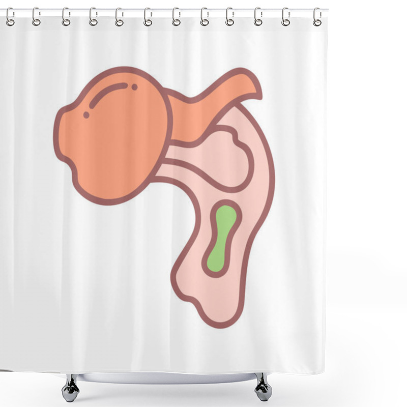 Personality  Creative Greater Tubercle Anatomy Icon Shower Curtains