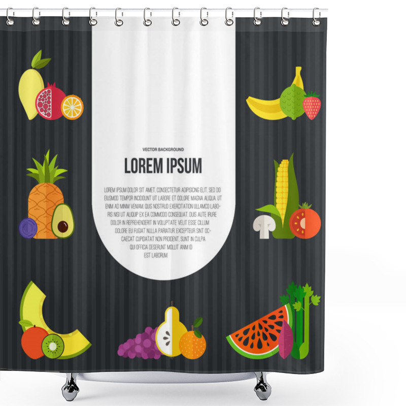 Personality  Healthy Eating Concept Shower Curtains