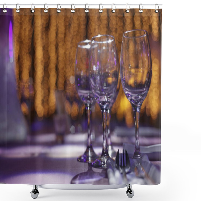 Personality  Banquet Setting Shower Curtains