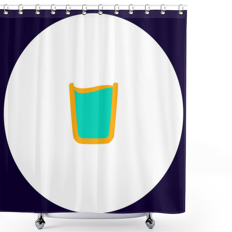 Personality  Water Glass Computer Symbol Shower Curtains