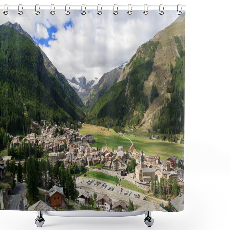 Personality  Cogne Overview, Italy Shower Curtains