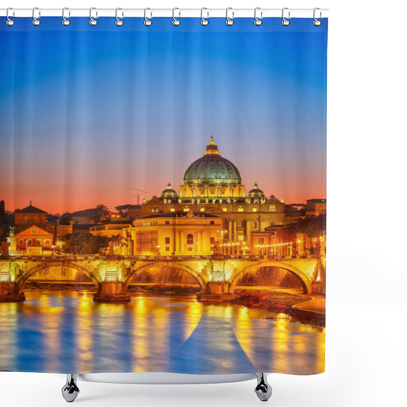 Personality  St. Peter's Cathedral At Night, Rome Shower Curtains