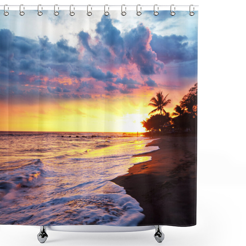 Personality  Sea Sunset Shower Curtains