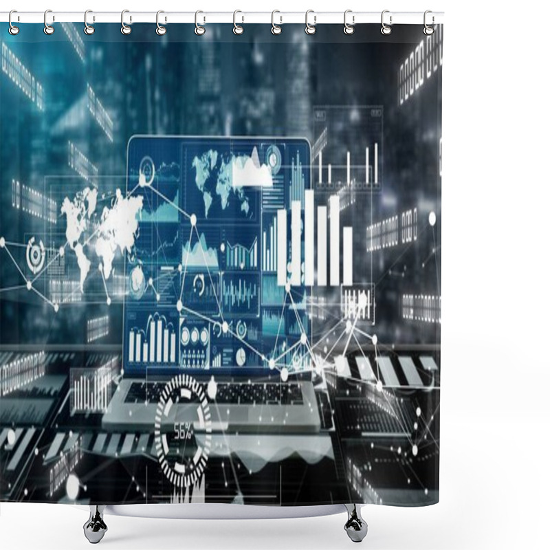 Personality  Big Data Technology For Business Finance Conceptual . Shower Curtains