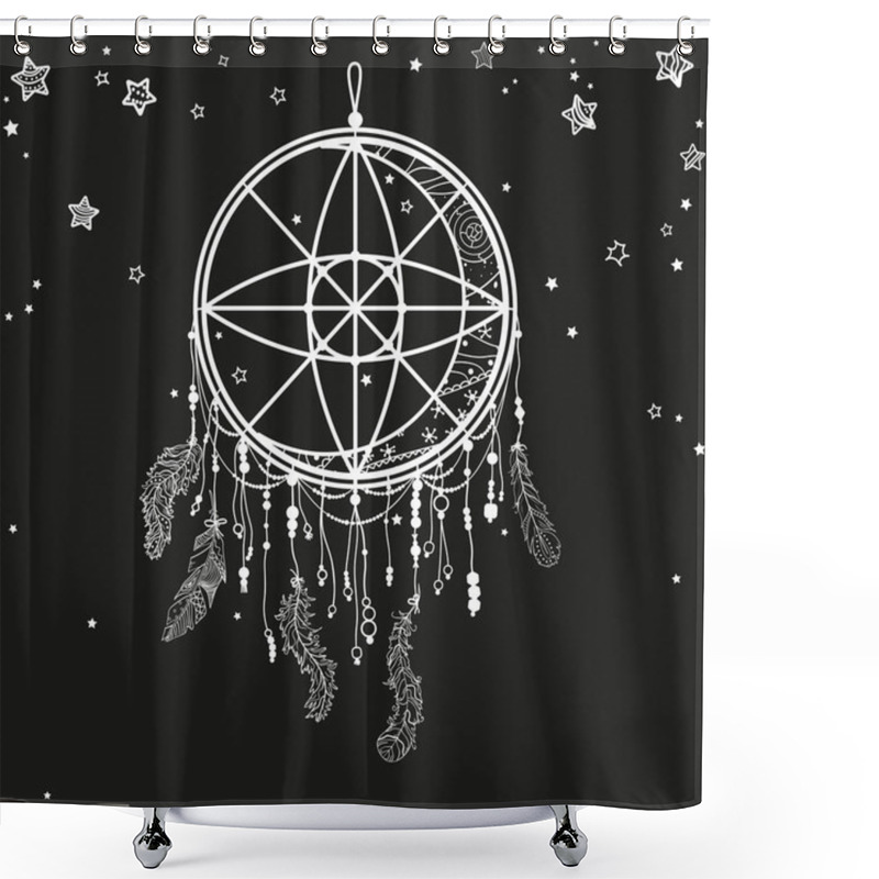 Personality  Art Creative. Illustration Shower Curtains