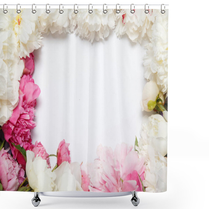 Personality  Flower Frame From Flowers By Pion. Shower Curtains