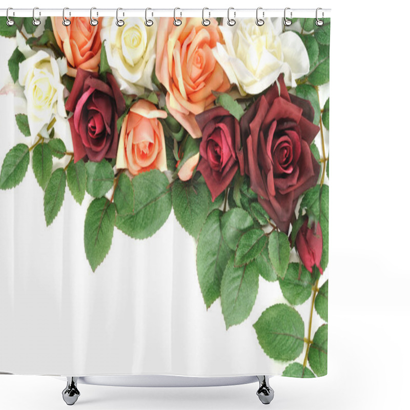 Personality  Rose Border Shower Curtains