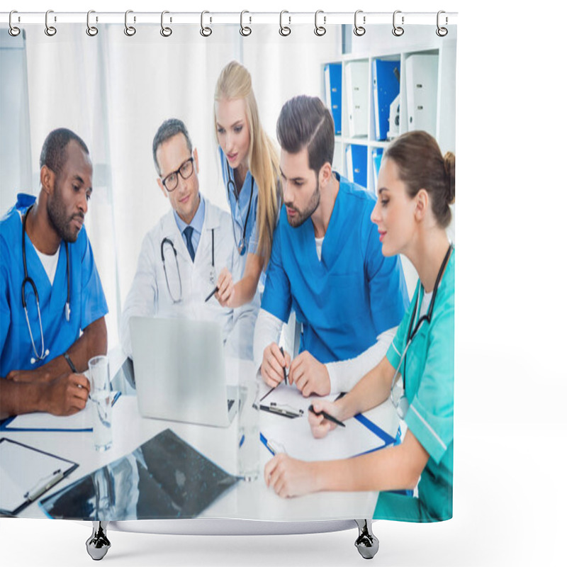 Personality  Doctors Brainstorming Shower Curtains