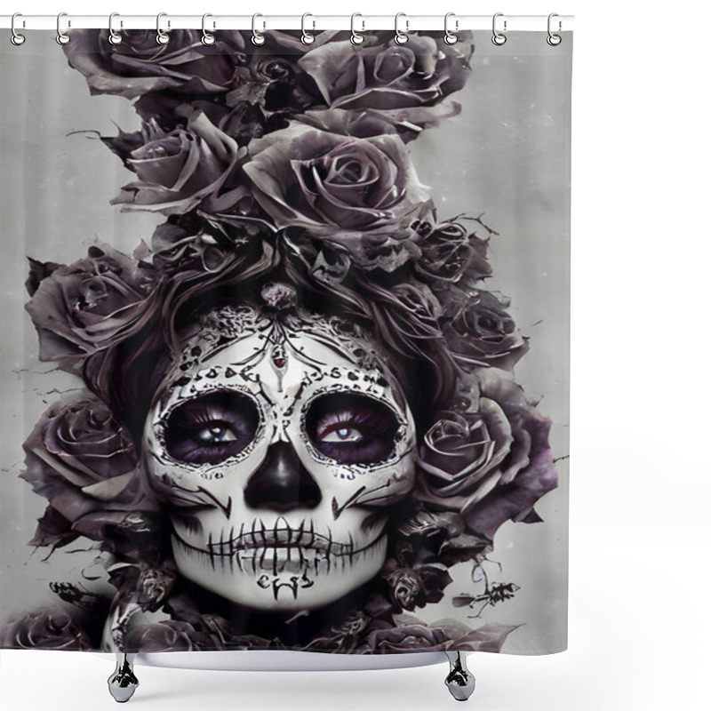 Personality  Goddess Of Death Painting Shower Curtains