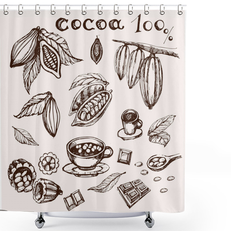 Personality  Cocoa Shower Curtains