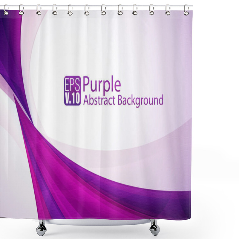 Personality  Purple Abstract Background Shower Curtains