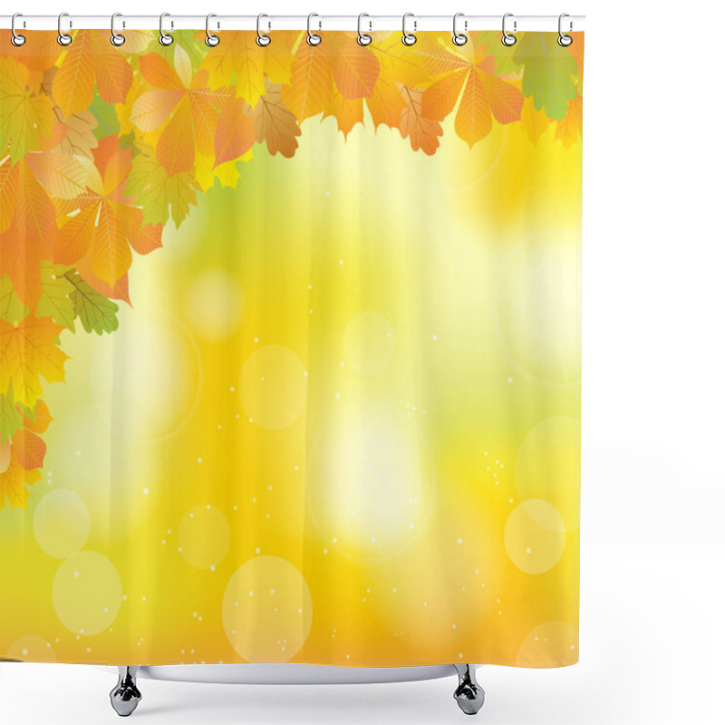 Personality  Autumn Leaves Shower Curtains