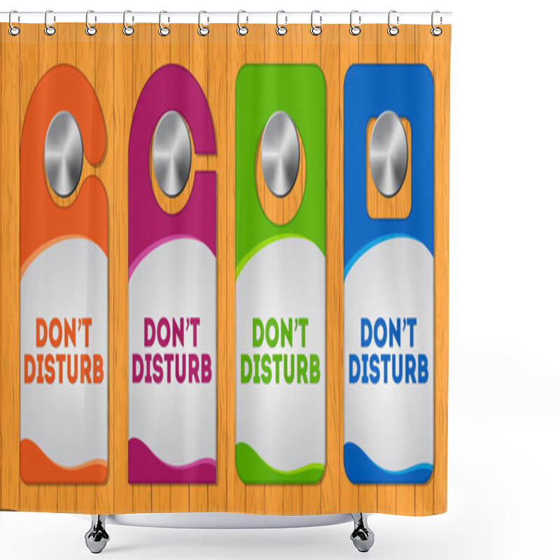 Personality  Hotel Do Not Disturb Door Hanger With Special Design Shower Curtains