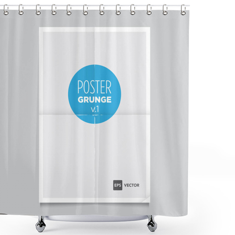 Personality  Poster Template Grunge Shower Curtains