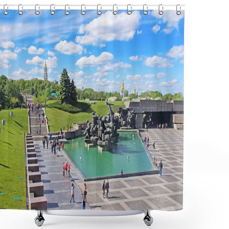 Personality  Soviet Era WW2 Memorial At The Ukrainian State Museum Of The Great Patriotic War, Kyiv, Ukraine Shower Curtains