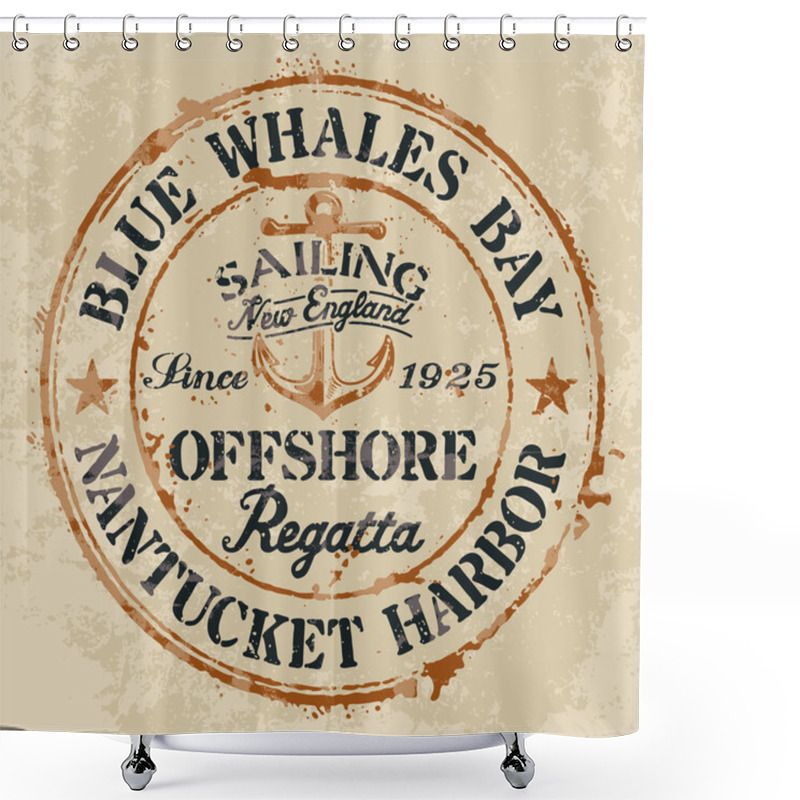 Personality  Sailing Offshore Regatta Shower Curtains