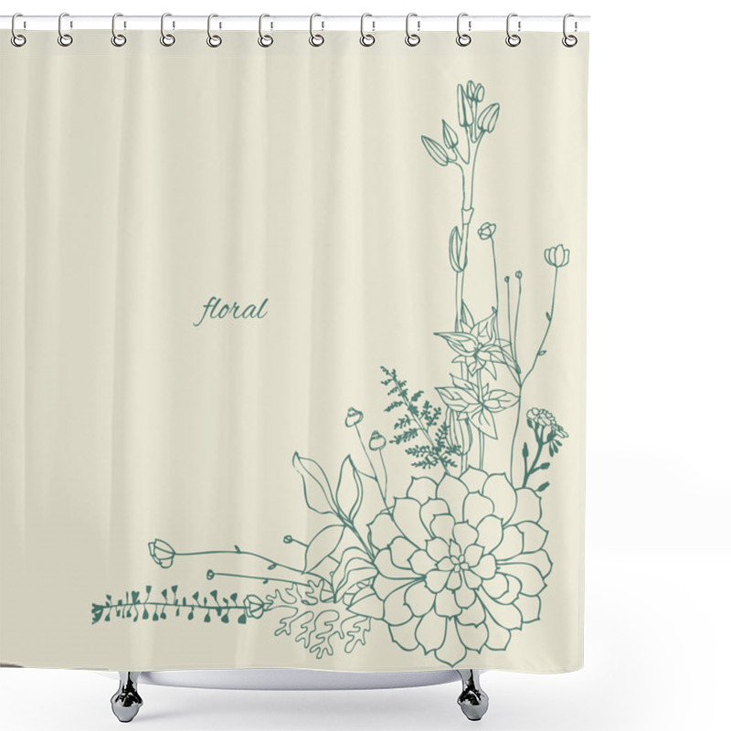 Personality  Floristic Composition Of The Outfield Grass Shower Curtains