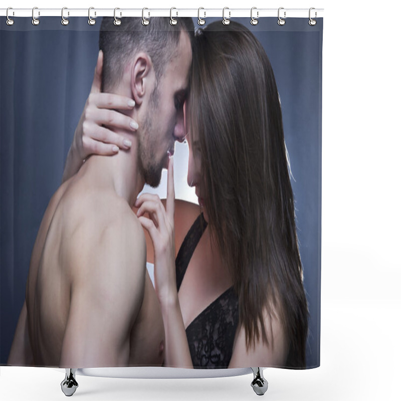 Personality  Beauty Women And Handsome Men Shower Curtains