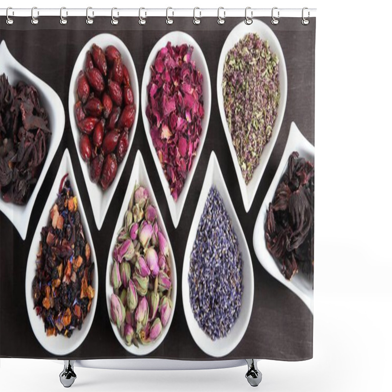 Personality  Flowers For Aromatherapy. Shower Curtains