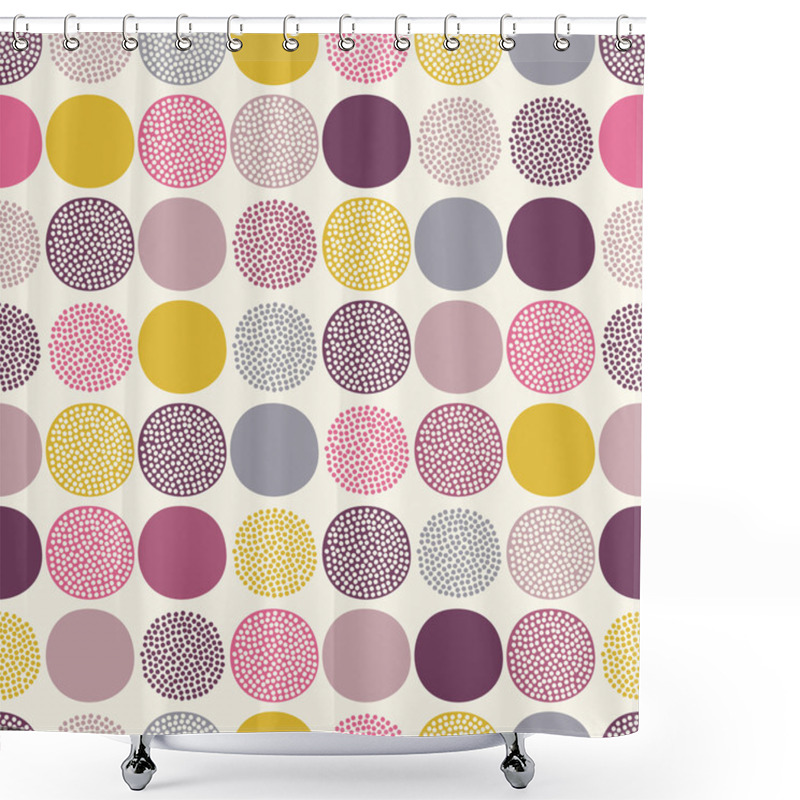 Personality  Dots Pattern Shower Curtains