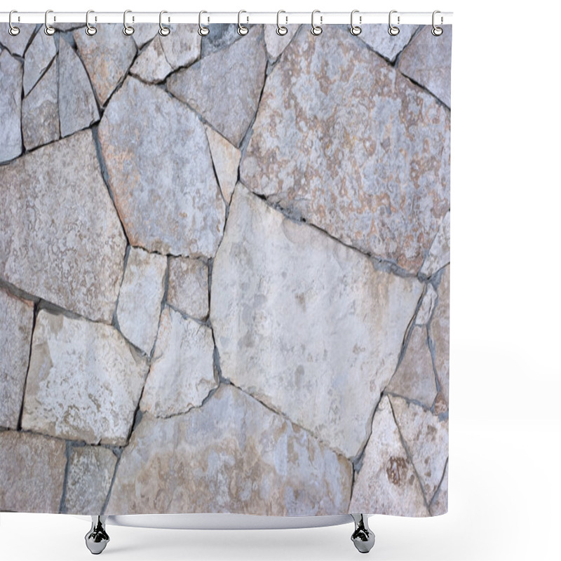 Personality  Stone Wall Shower Curtains