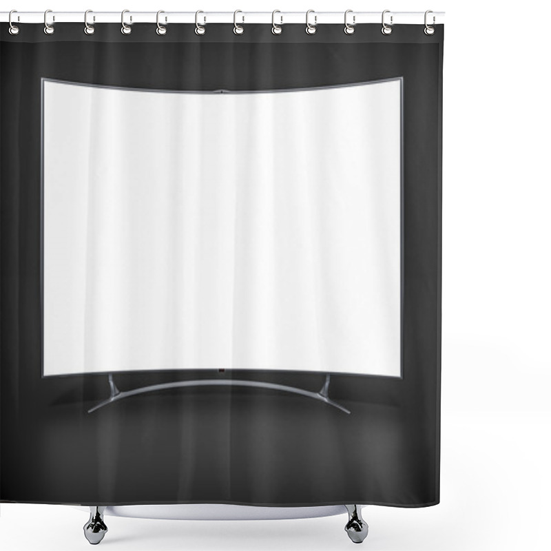 Personality  Curved Widescreen Television Shower Curtains