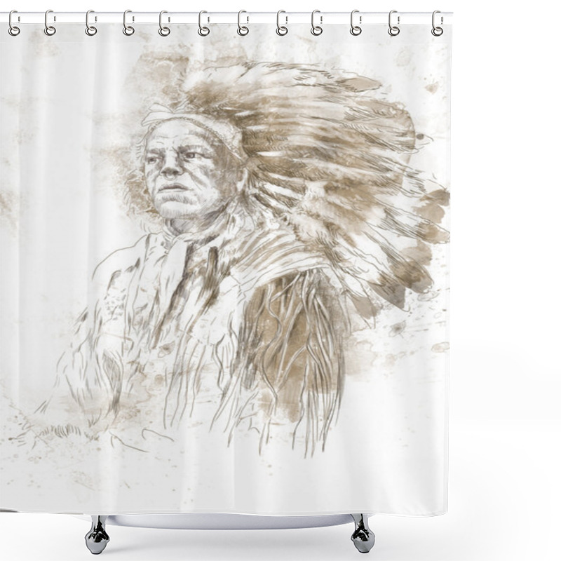 Personality  Indian Shower Curtains