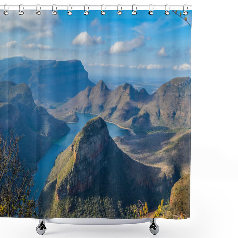 Personality  Beautiful And Panoramic Blyde River Canyon And Three Rondawels I Shower Curtains