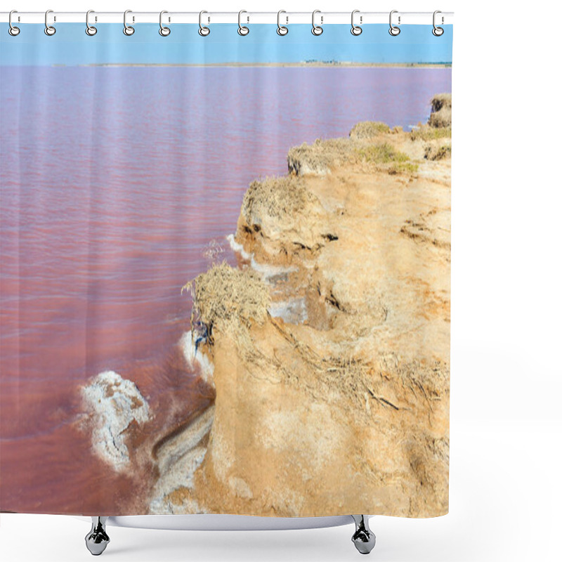 Personality  Pink Salty Syvash Lake, Ukraine Shower Curtains